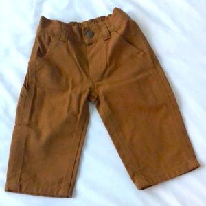 Carhartt boys brown canvas pants